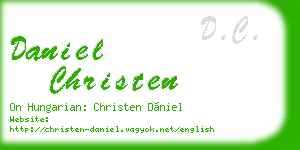 daniel christen business card